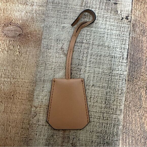 Tory Burch Gemini Link Bag Charm Luggage Charm/hanging Tag. Tan Leather - Picture 7 of 9